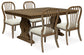 Sturlayne Dining Table and 6 Chairs with Storage