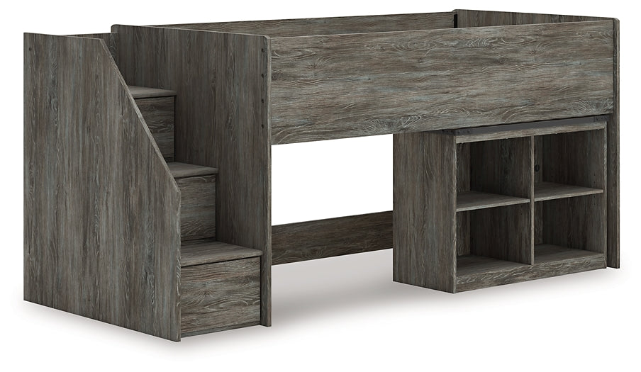Frandern Twin Loft  Bed with Bookcase Storage