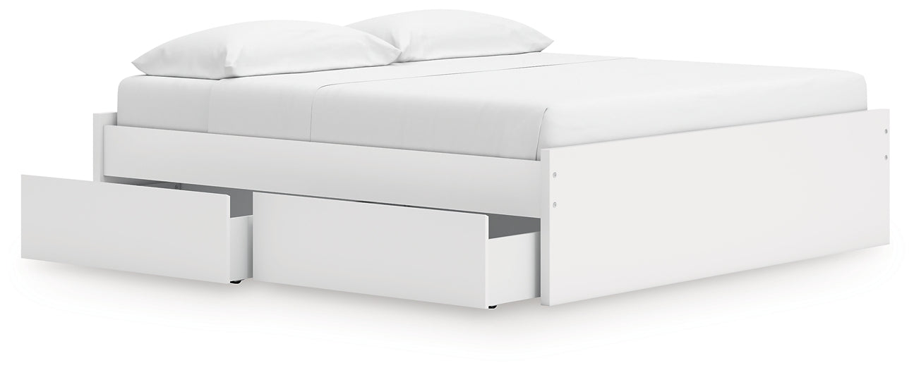 Onita King Platform Bed with 1 Side Storage