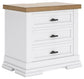 Ashbryn Queen Panel Storage Bed with Mirrored Dresser and Nightstand