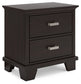 Covetown King Panel Bed with Mirrored Dresser, Chest and Nightstand