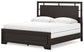 Covetown King Panel Bed with Mirrored Dresser, Chest and Nightstand