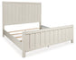 Shaybrock Queen Panel Bed with Mirrored Dresser and Nightstand