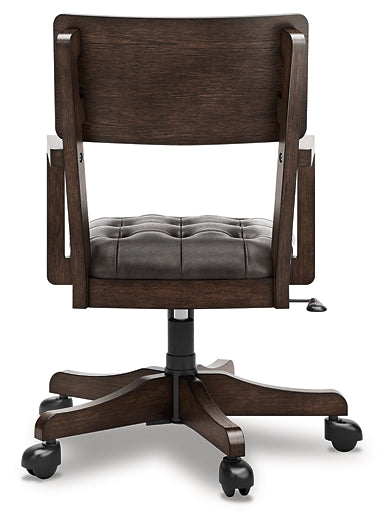 Breckington Home Office Desk with Chair and Storage