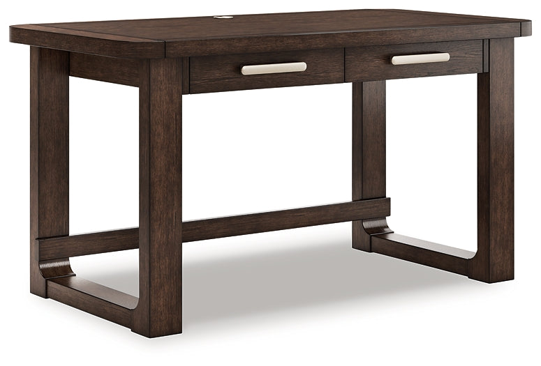 Breckington Home Office Desk with Chair and Storage