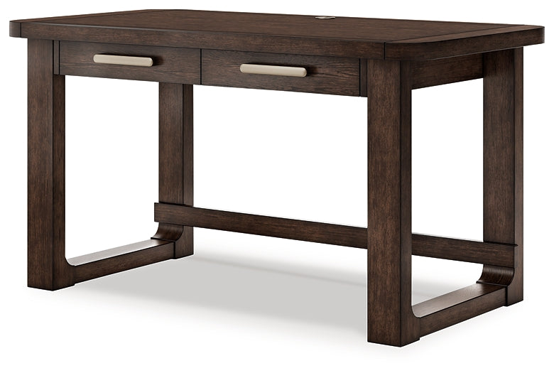 Breckington Home Office Desk with Chair and Storage
