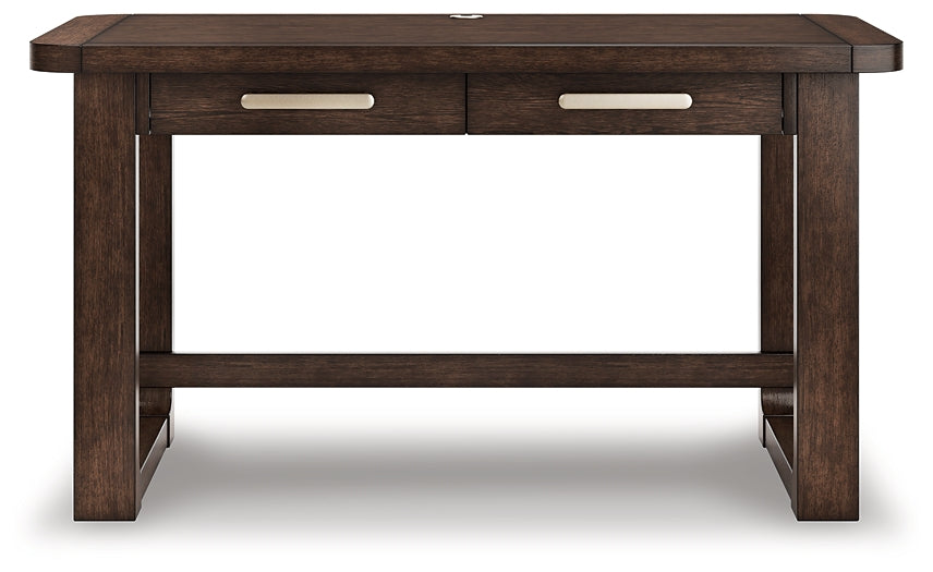 Breckington Home Office Desk with Chair and Storage