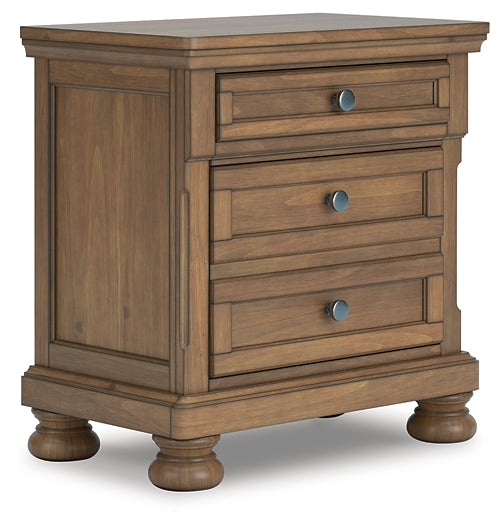 Feddinger California King Panel Bed with Mirrored Dresser, Chest and Nightstand