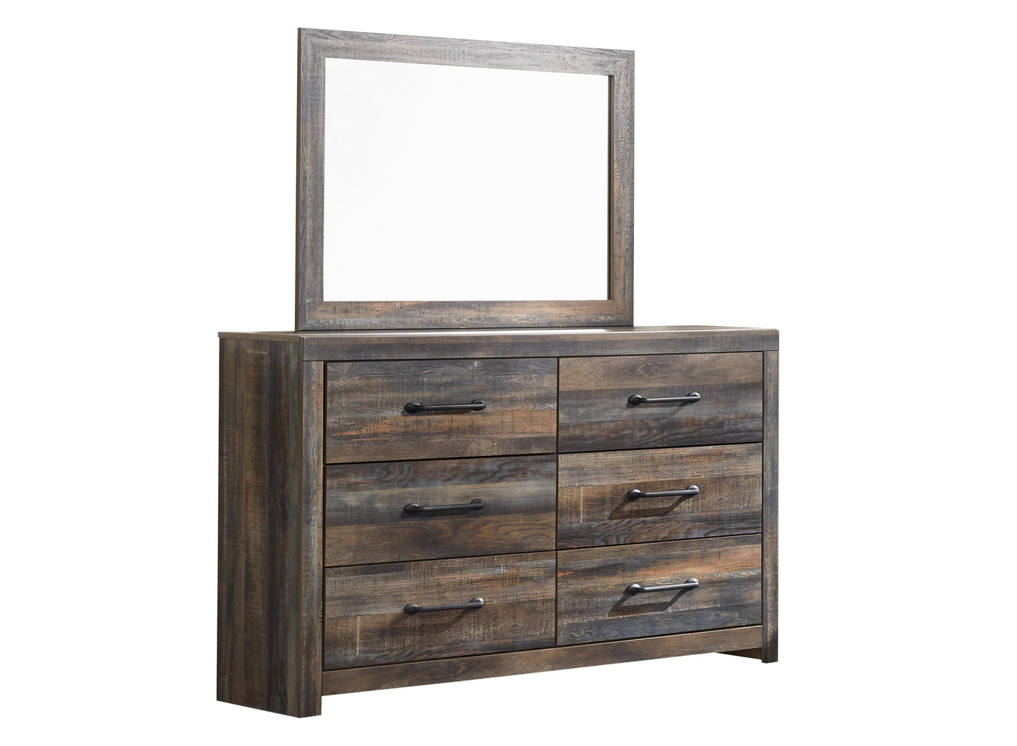 Drystan Full Bookcase Headboard, Dresser, Mirror, Chest and Nightstand