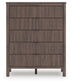 Pamytta King Upholstered Panel Bed, Dresser, Mirror, Chest and Nightstand