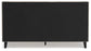 Cielden King Upholstered Bed with Roll Slats, Dresser and Mirror