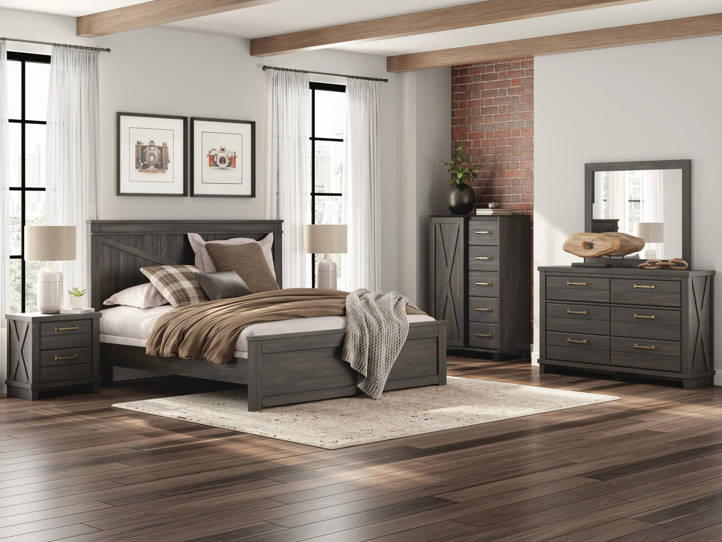 Vonitta Bay King Panel Bed