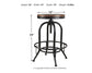 Valebeck Swivel Barstool (2/CN)