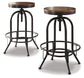 Valebeck Swivel Barstool (2/CN)